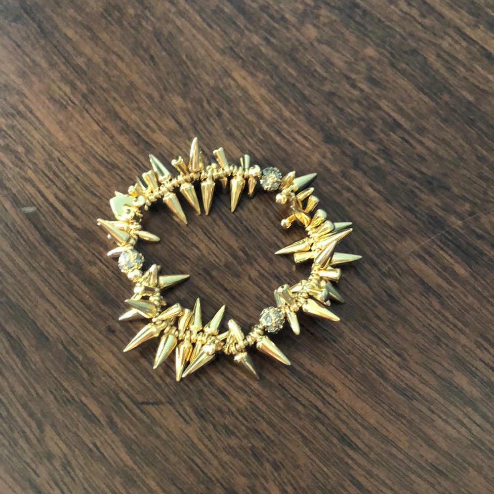 Stella + Dot gold spike bracelet